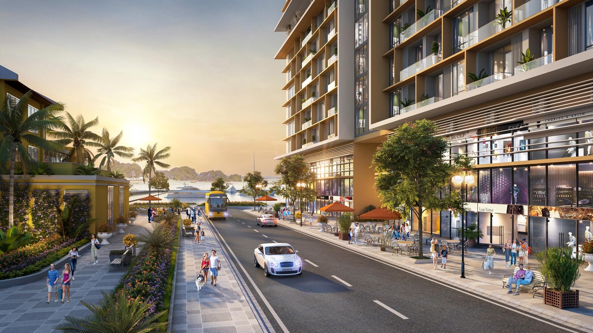 shophouse khối đế sun porta town hạ long